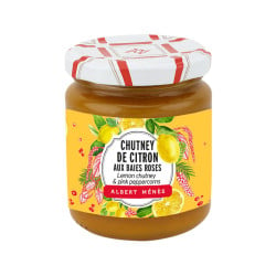 Chutney de citron aux baies roses