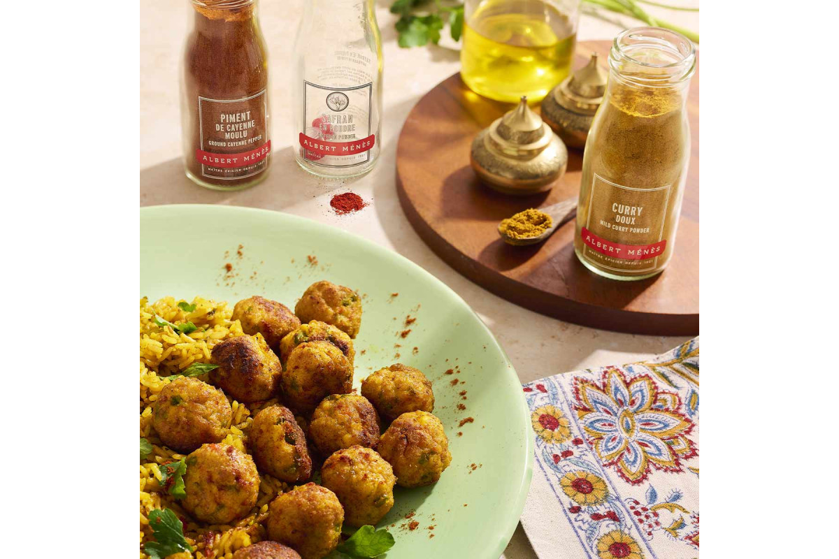 Boulettes  de quinoa à l'indienne